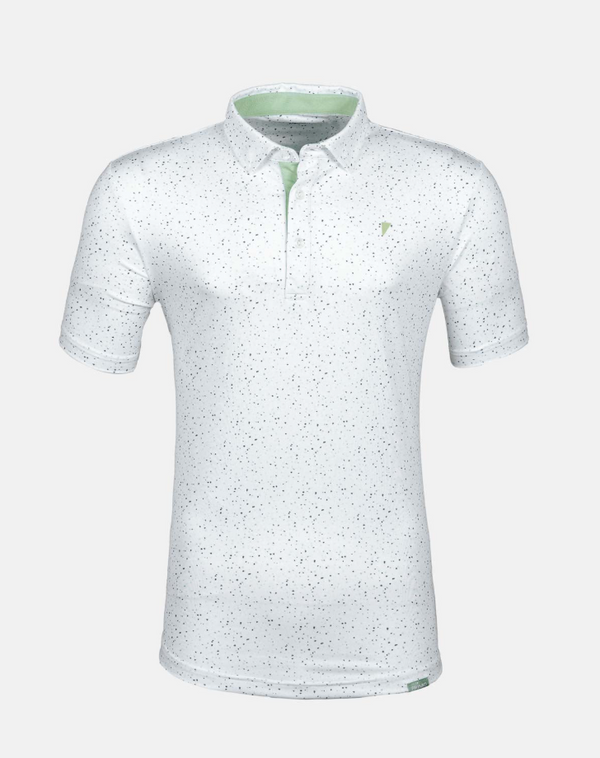 Teal Confetti Classic Polo